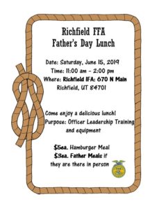 Richfield FFA Father’s Day Lunch