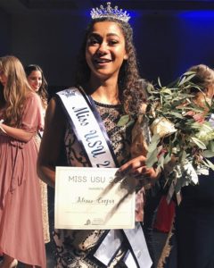 Woman of color wins Miss Utah State University pageant
