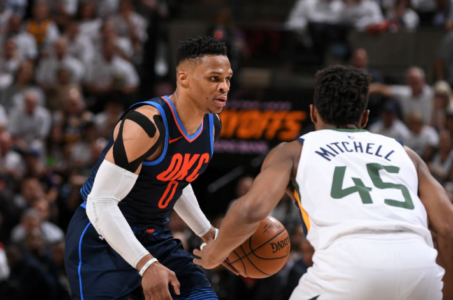 Thunder G Westbrook gets fine, tech for confronting Gobert