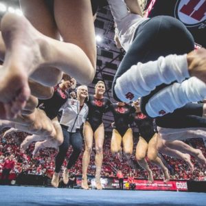 Utah Gymnastics Celebrates Successful Season With A Cookout