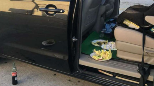 Mother distracts armed robber with a taco as she went to ask for help