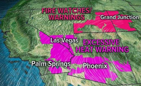 Hot, dry conditions help fuel fast-moving wildfires in the West