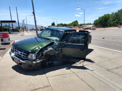Two vehicle accident on Main Street in Richfield