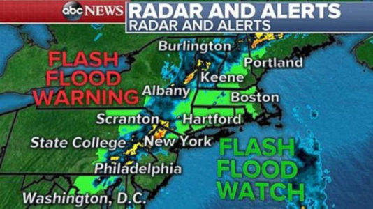 More rain expected for Northeast US throughout Saturday