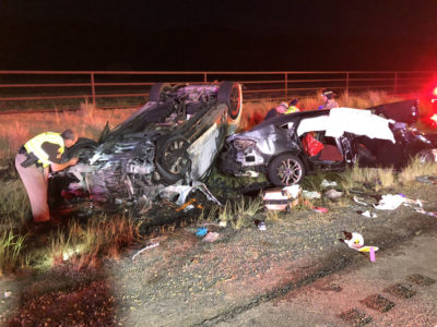 Charges filed in fiery crash that killed 3 family members