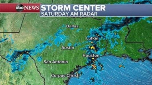 Texas facing flood threat; cold weather moving into Northeast, Midwest