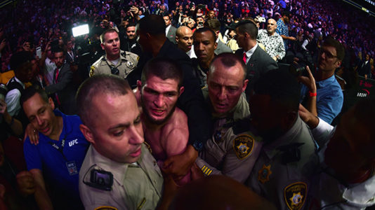 UFC 229 descends into chaos after Khabib Nurmagomedov taps out Conor McGregor
