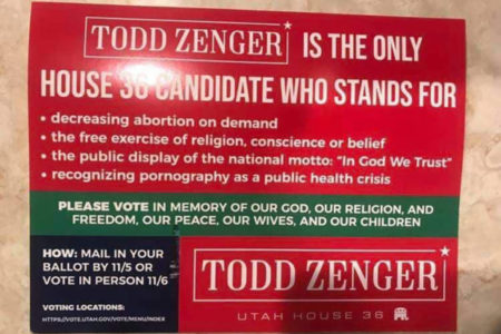 Utah governor defends Democrat against religious freedom ad