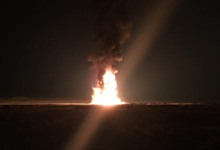 Fireball soars in Utah after officials blow up derailed cars