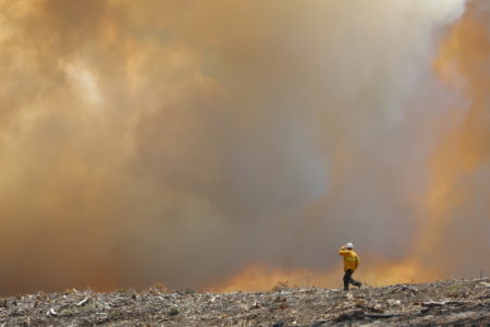 Monroe Mountain burns, with purpose