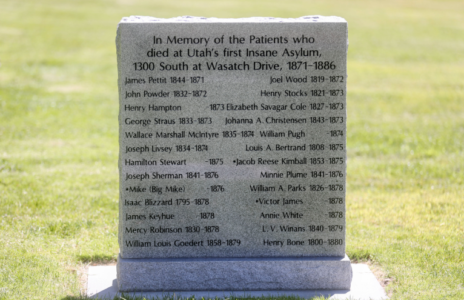 New marker memorialize patients of Utah’s first asylum