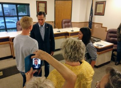 Sen. Mitt Romney talks budget deficit, education and coal at Richfield town hall