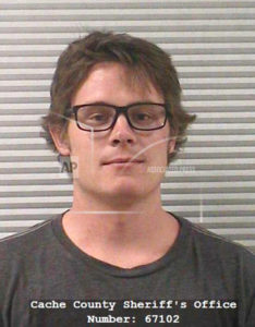 FILE - In this undated photo released by the Cache County Sheriff's Office shows Christopher Richard Poulson in Logan, Utah.  Poulson, who pleaded guilty to killing his girlfriend and her son has been sentenced to at least 16 years to life in prison.  Poulson said Thursday, Sept. 26, 2019, during a hearing that he feels terrible for the deaths of 23-year-old Emily Quijano and her 3-year-old son Gabriel Almiron and was not in his "right mind" when he killed them. (Cache County Sheriff's Office via AP, File)
