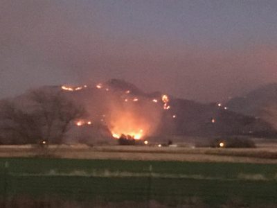 Leamington fire breaks out in Wood Canyon in Millard County