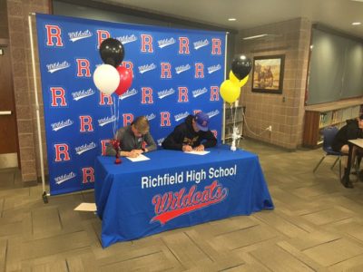 A Pair of Richfield High School Athletes Sign Leters of Intent To Compete in College
