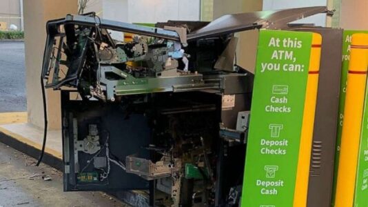 ‘Brazen’ robbers blow up ATM, steal unknown amount of cash: Police