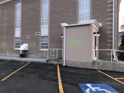 Manti Tabernacle vandalized