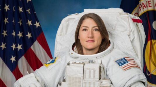 Astronaut Christina Koch reunites with her dog after 328 days in space