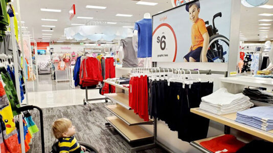Target ad stops little boy and his wheelchair in their tracks