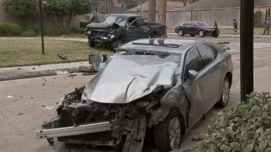 Five kids caught in stolen truck lead police on short chase, crash into two other cars