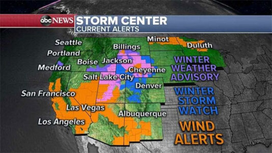 Powerful storm hits West Coast, set to track East