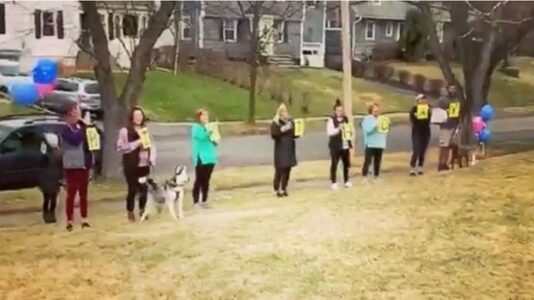 Grandma gets 95th birthday surprise from safe distance amid coronavirus pandemic