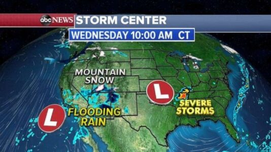 Storms causing accidents, delays across US as severe weather threats remain