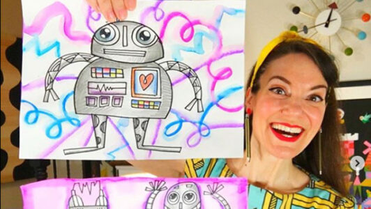 Art teacher streams live classes to kids amid coronavirus crisis