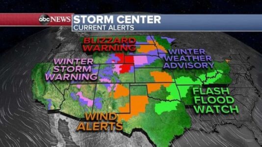 Major storm set to bring tornadoes, damaging winds and flash flooding