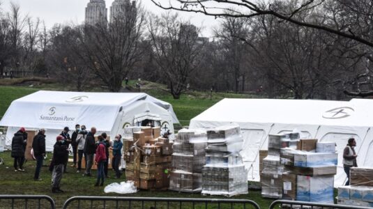 Central Park will be the site of a new hospital for coronavirus patients