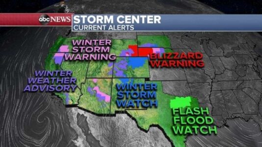 Flash flooding, tornadoes, damaging winds possible as major storm moves east