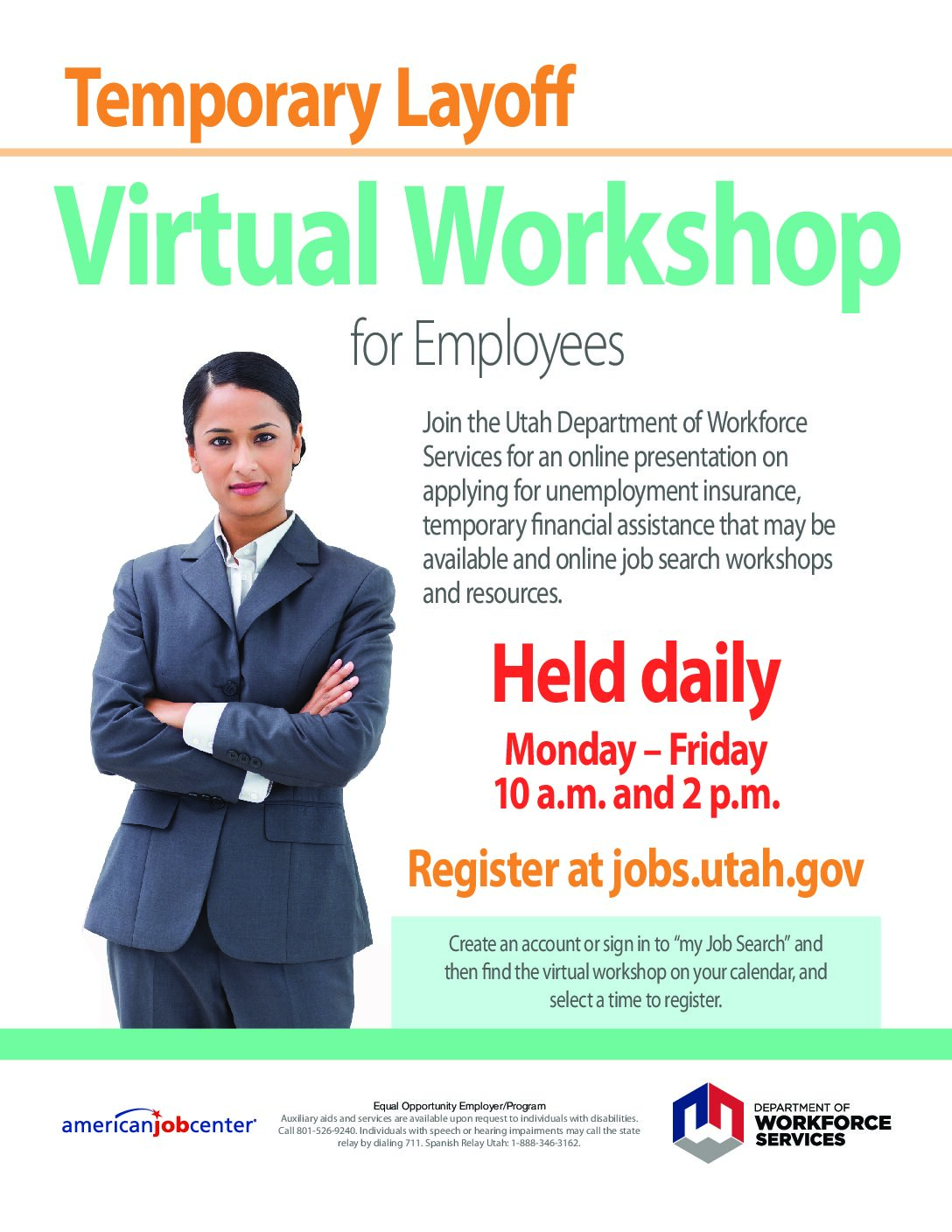 Workforce Service Temporary Layoff Virtual Workshop