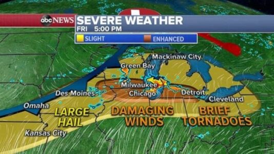 Widespread severe summer storms expected this weekend from Colorado to Connecticut