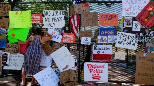Smithsonian museums collecting White House protest signs to preserve slice of history