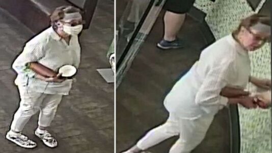 Police hunt woman who deliberately coughed on a baby after argument with mother