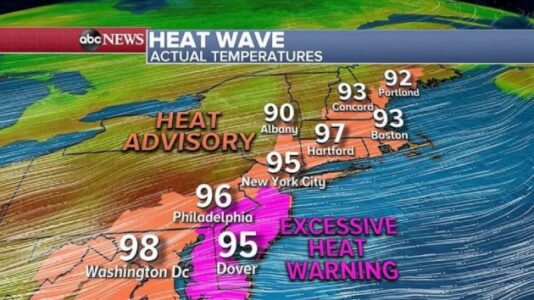 Heat wave in Northeast, East Coast bringing record temperatures