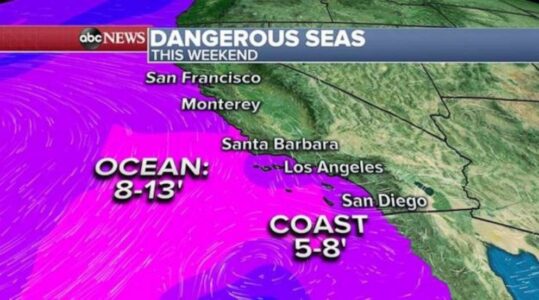 High tides flood California coastline