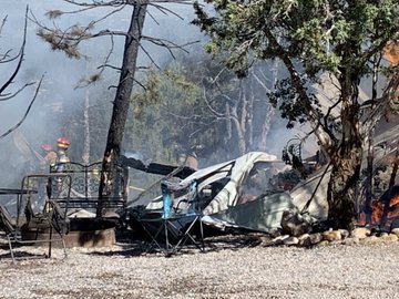 Structure fire in Sanpete county