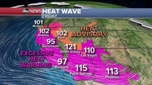 Record heat expected Labor Day weekend in West
