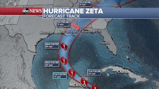 Hurricane Zeta slated to bring dangerous conditions to parts of Louisiana, northern Gulf Coast