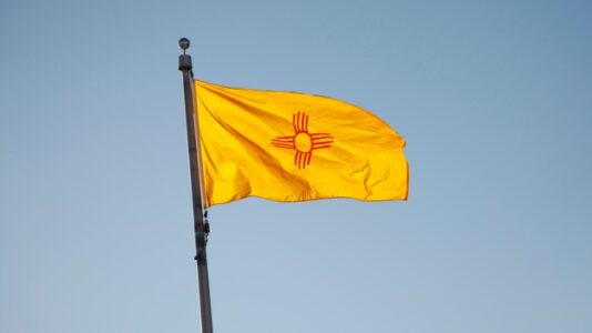 Santa Fe obelisk toppled during Indigenous Peoples’ Day protest