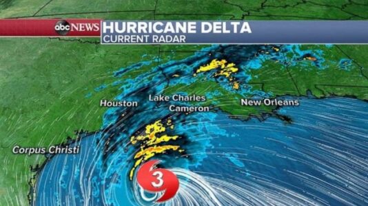 Hurricane Delta charges toward Louisiana coast, will make landfall Friday: Latest path