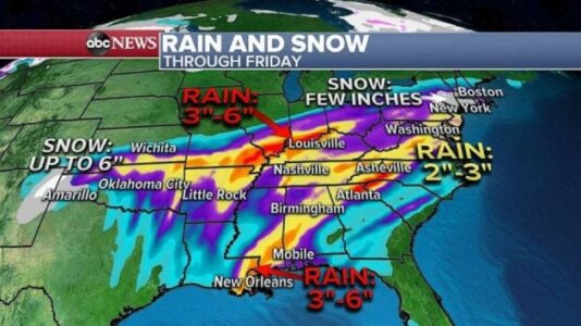 Ice storm to combine with Zeta Remnants bringing heavy rain and snow Northeast