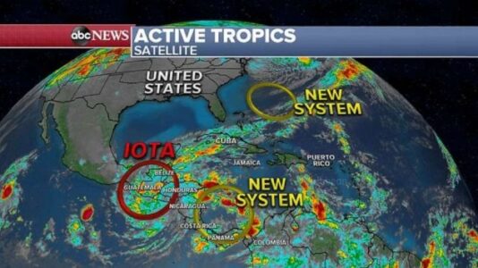 At least 11 dead in Central America from powerful Hurricane Iota