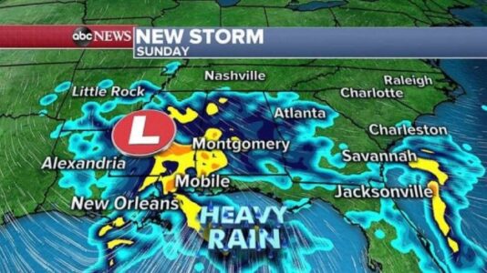 New storm system to travel across the South this weekend