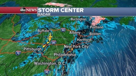 Heavy rain in the Northeast, critical fire danger in the Southwest