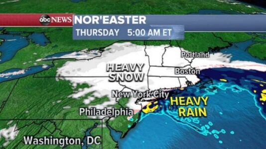 Snowstorm latest: Deadly nor’easter bringing nearly 3 feet of snow to Northeast