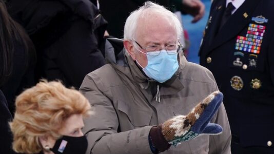 Woman who made Bernie Sanders’ viral inauguration mittens says they’re not for sale