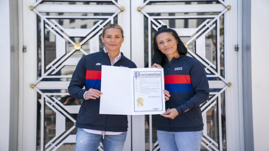 US women’s soccer teammates adopt baby daughter