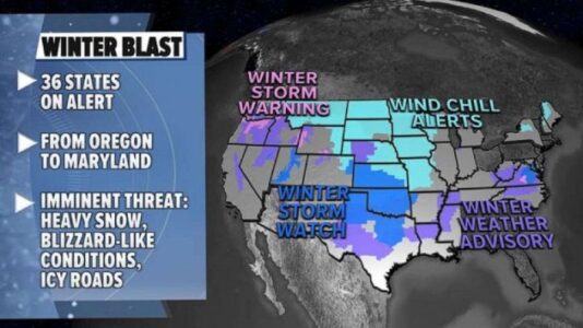 Cross country storms to hit South and East with more ice, snow